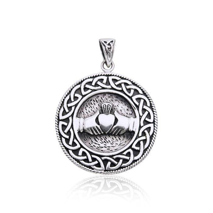 Celtic Knot Claddagh Pendant TP195 Pendant