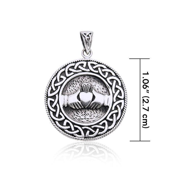 Celtic Knot Claddagh Pendant TP195 Pendant