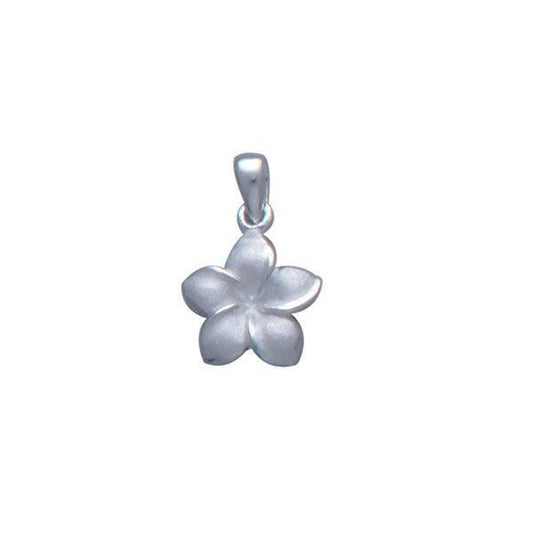 Plumeria - Hawaii National Flower Silver Small Pendant TP2649 - peterstone.dropshipping