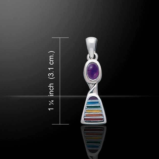 Rainbow Silver Pendant TP2797