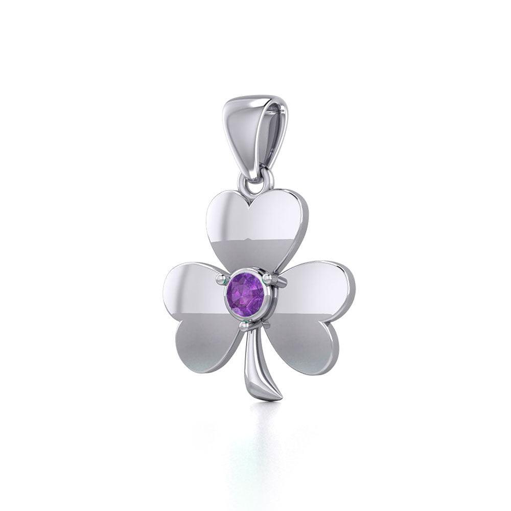 Celtic Shamrock Silver Pendant TP3104 - peterstone.dropshipping