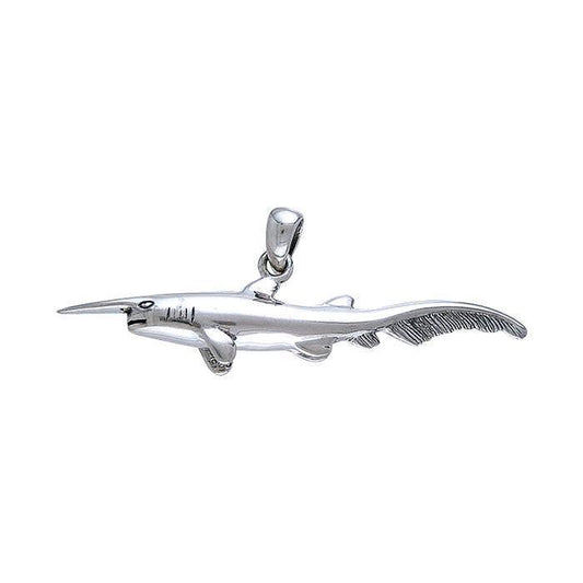 Goblin Shark Sterling Silver Pendant TP3183 - Wholesale Jewelry