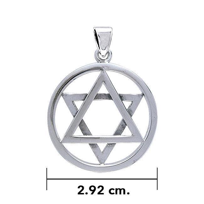 Star of David Sterling Silver Pendant TP3225 - peterstone.dropshipping