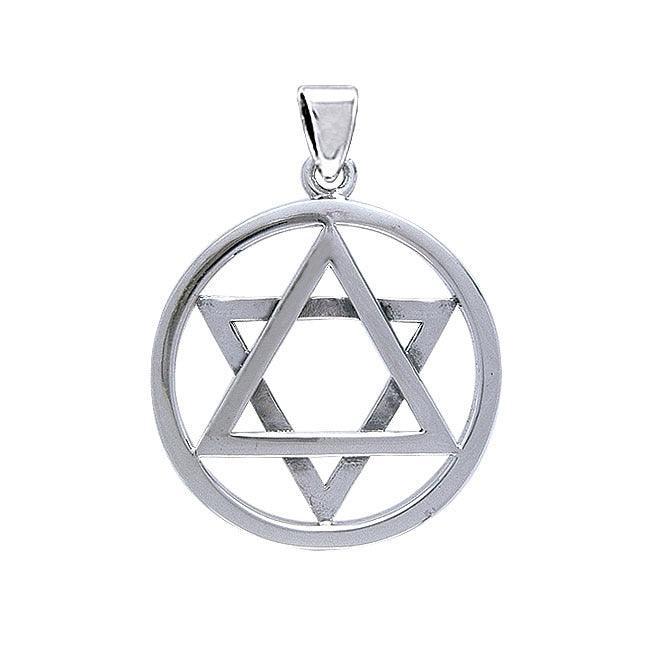 Star of David Sterling Silver Pendant TP3225 - peterstone.dropshipping