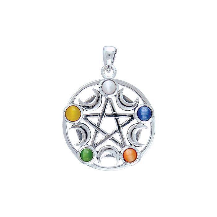 Silver Pentagram Pentacle Pendant TP3275 Pendant