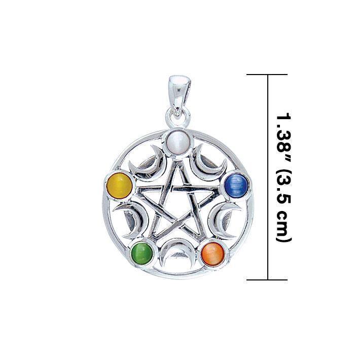 Silver Pentagram Pentacle Pendant TP3275 Pendant