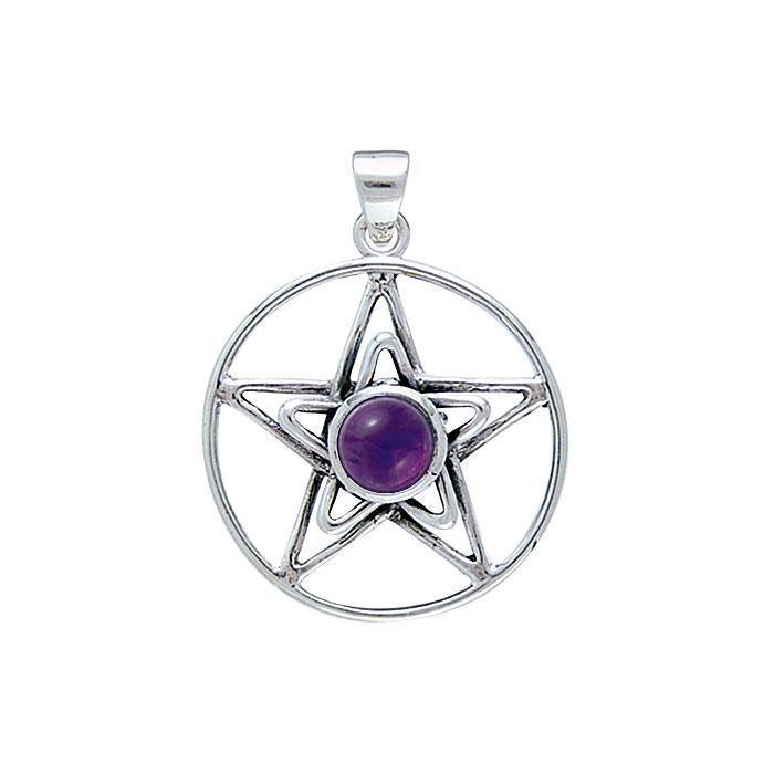 Silver Pentagram Pentacle Pendant TP3315 Pendant