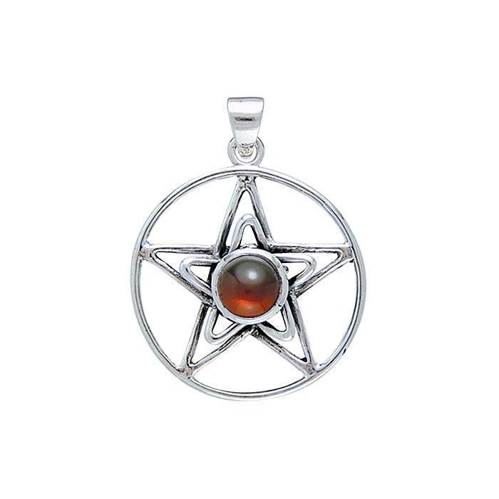 Silver Pentagram Pentacle Pendant TP3315 Pendant