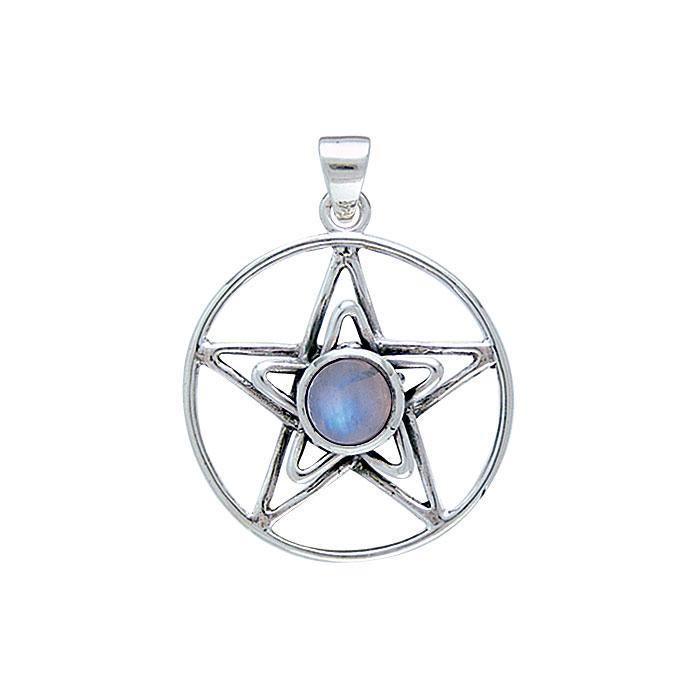 Silver Pentagram Pentacle Pendant TP3315 Pendant