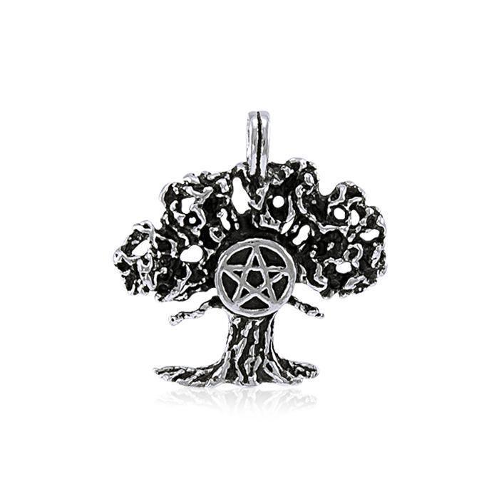 TP3322 Tree Pentagram Pendant