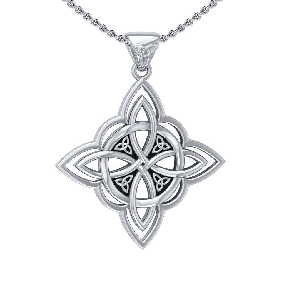 Four Point Knot Silver Pendant TP3340 Pendant