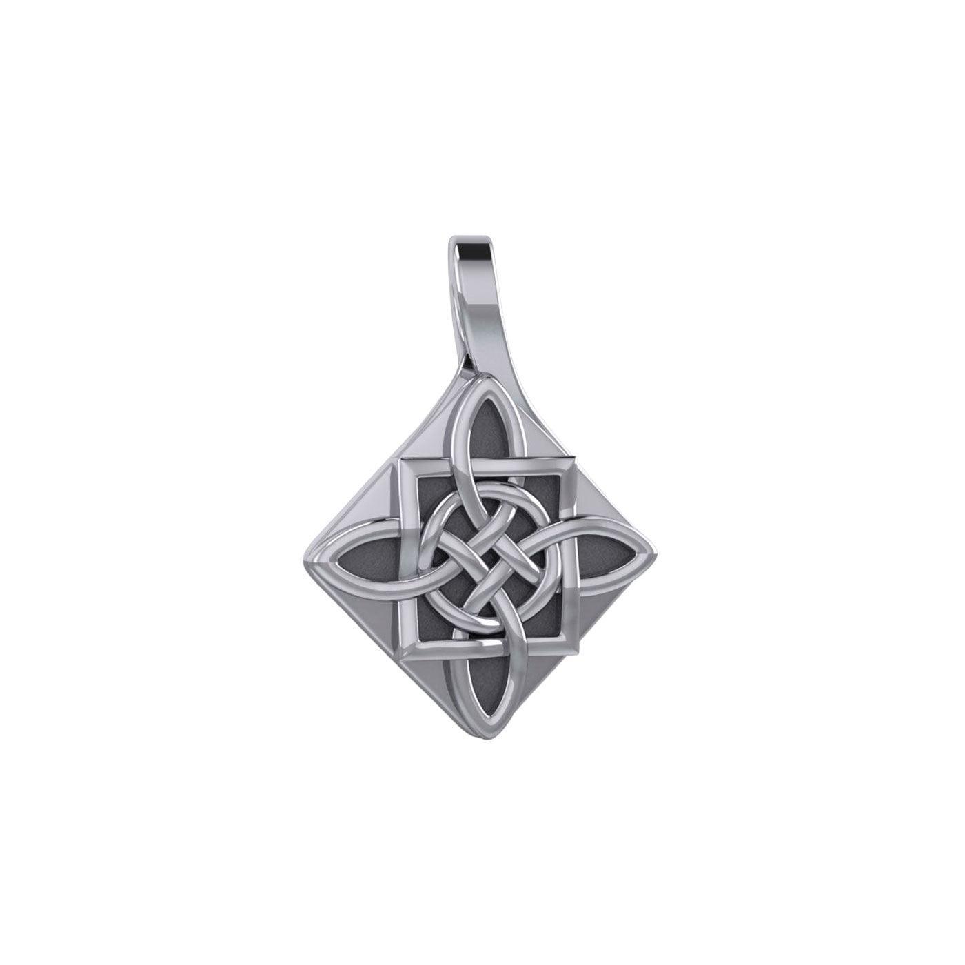 Celtic Spirits Quaternary Knot Silver Pendant TP3391 - peterstone.dropshipping