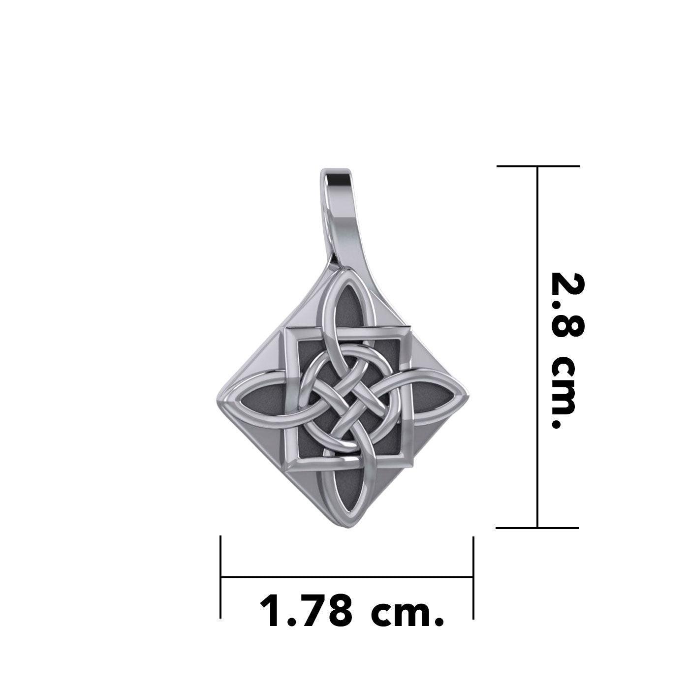 Celtic Spirits Quaternary Knot Silver Pendant TP3391 - peterstone.dropshipping