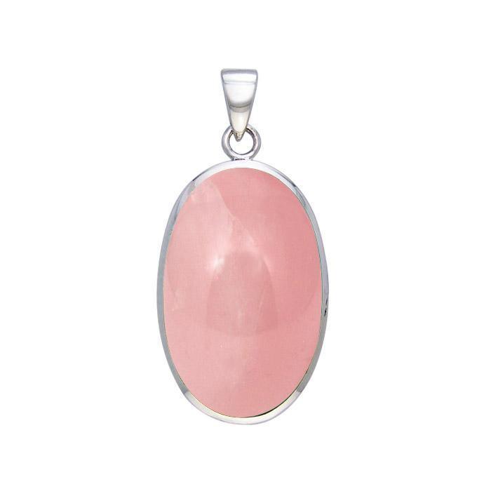 Large Silver Oval with Inlay Stone Pendant TP3539 Pendant