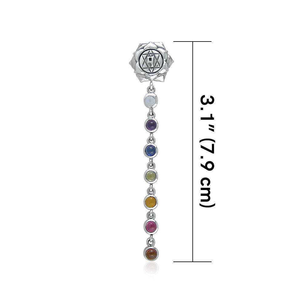 Silver and Gems Chakra Life Force Pendant TP3574 Pendant