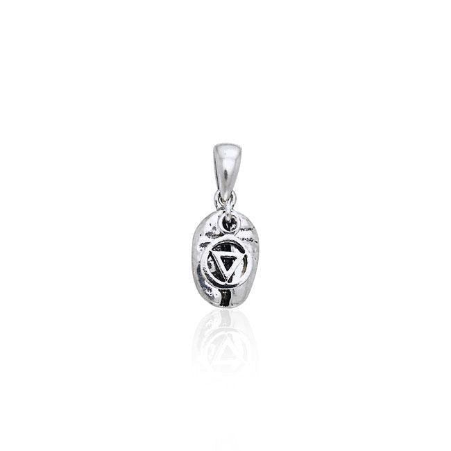 Pride Symbol on Coffee Bean Silver Pendant TP399 Pendant