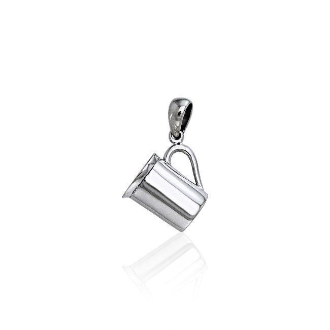 Coffee Cup Silver Pendant TP445 Pendant