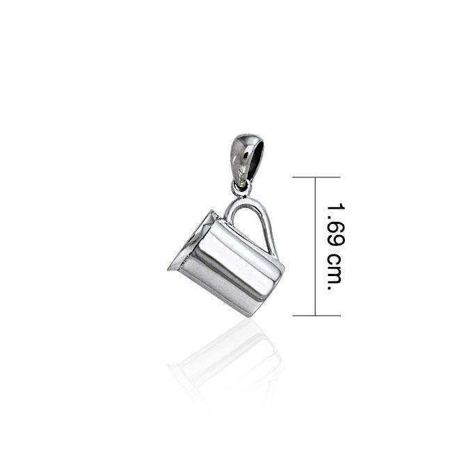 Coffee Cup Silver Pendant TP445 Pendant