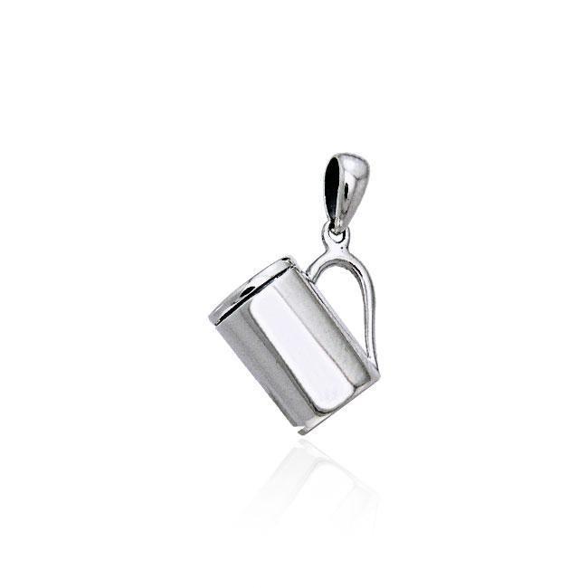 Coffee Cup Silver Pendant TP446 Pendant