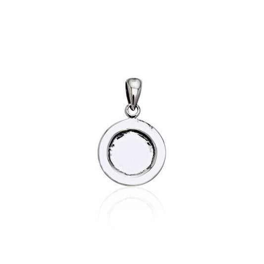 Coffee cup saucer Silver Pendant TP447 Pendant