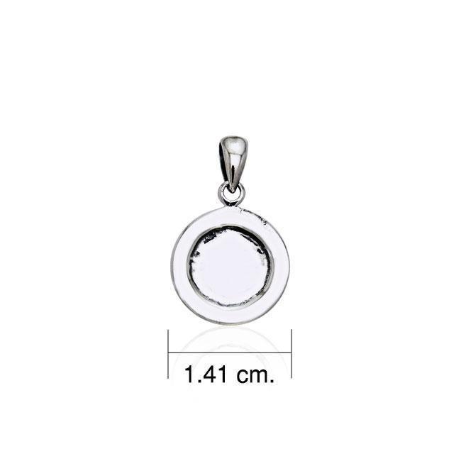 Coffee cup saucer Silver Pendant TP447 Pendant