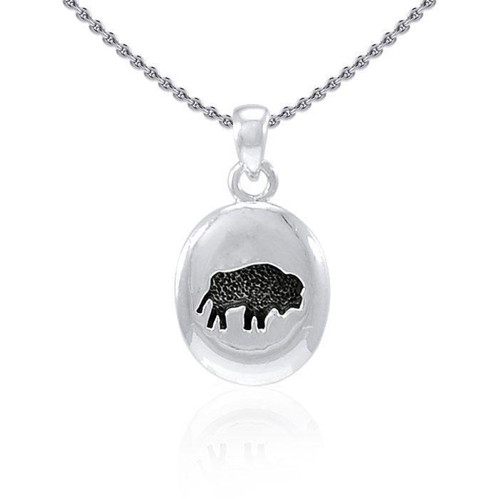 Bison Sterling Silver Pendant TP663 Pendant