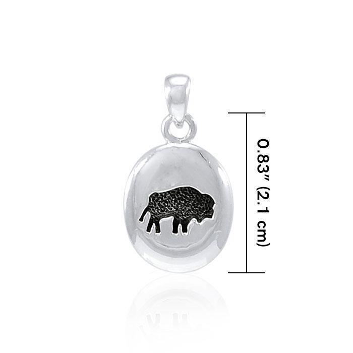 Bison Sterling Silver Pendant TP663 Pendant