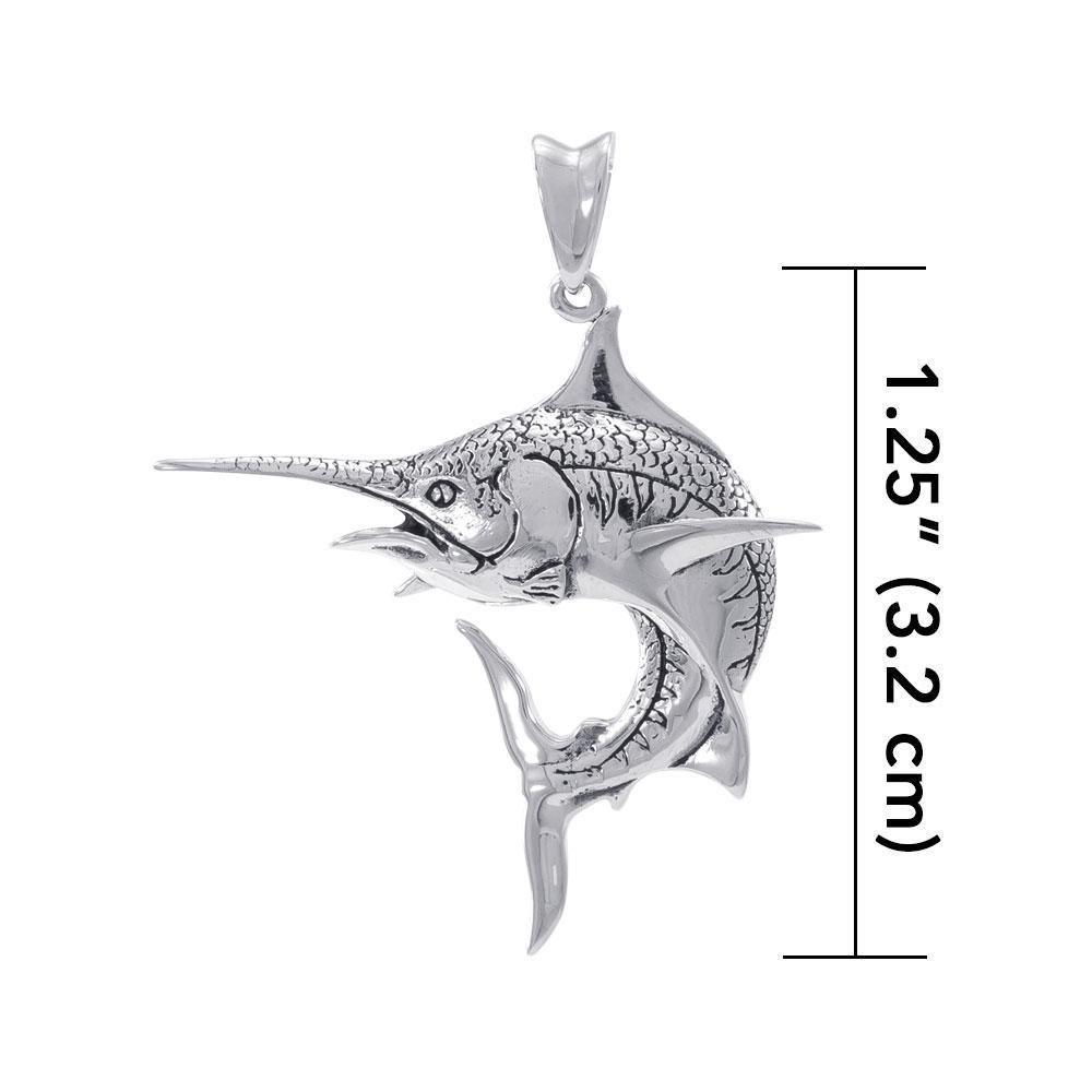 Marlin Sterling Silver Pendant TP688 Pendant