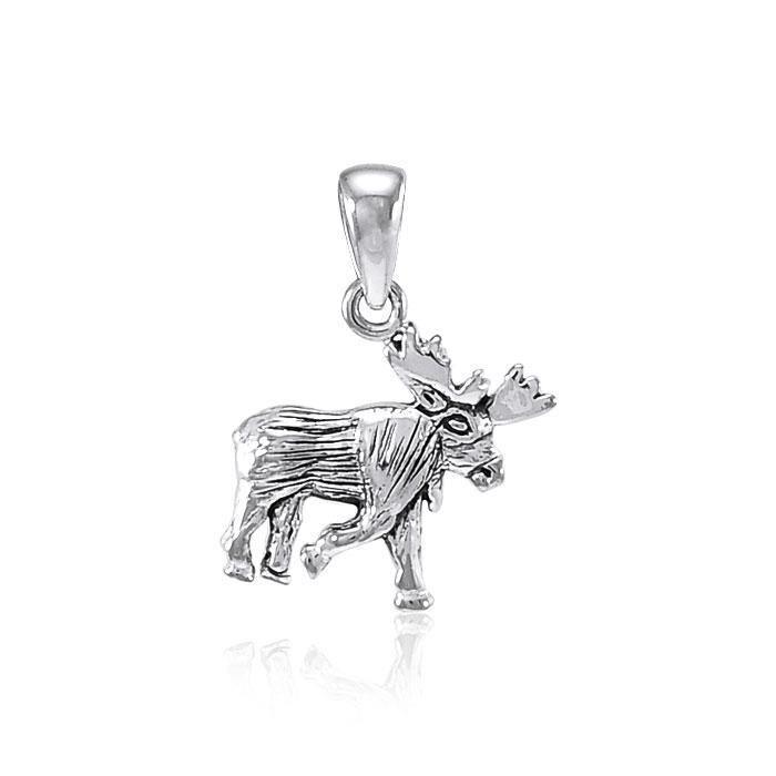 Reindeer Sterling Silver Pendant TP897 Pendant