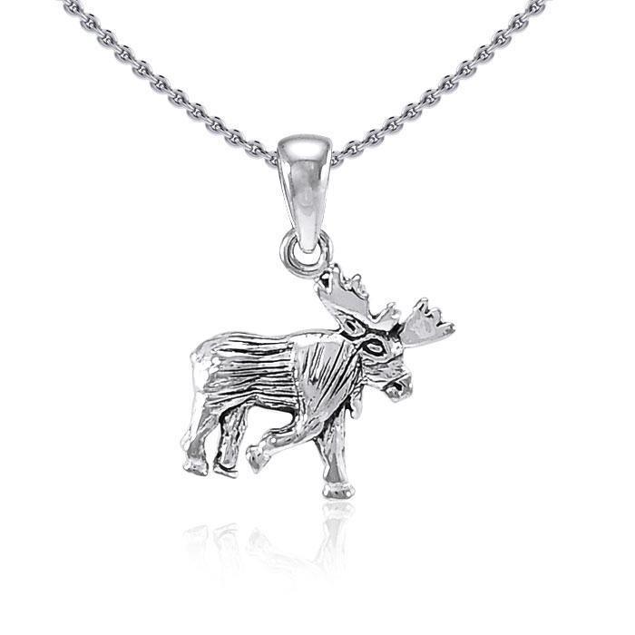 Reindeer Sterling Silver Pendant TP897 Pendant