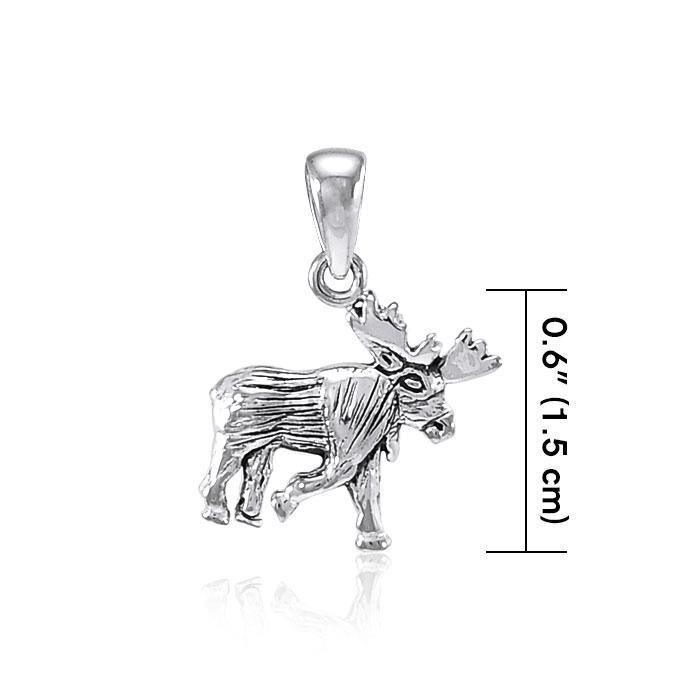 Reindeer Sterling Silver Pendant TP897 Pendant