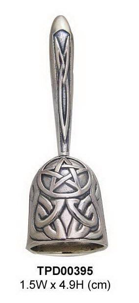 Celtic Knot The Star Sterling Silver Hand Bell TPD395 - peterstone.dropshipping