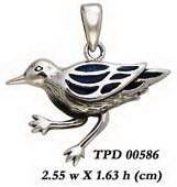 Shore Bird Sterling Silver Pendant TPD586 - peterstone.dropshipping