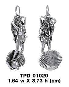 Oberon Zell Goddess Aphrodite Silver Pendant TPD1020 - peterstone.dropshipping