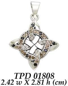 Celtic Four Point Knot Pendant TPD1808 - peterstone.dropshipping