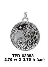 Celtic Yin Yang Raven Pendant TPD3383 - peterstone.dropshipping