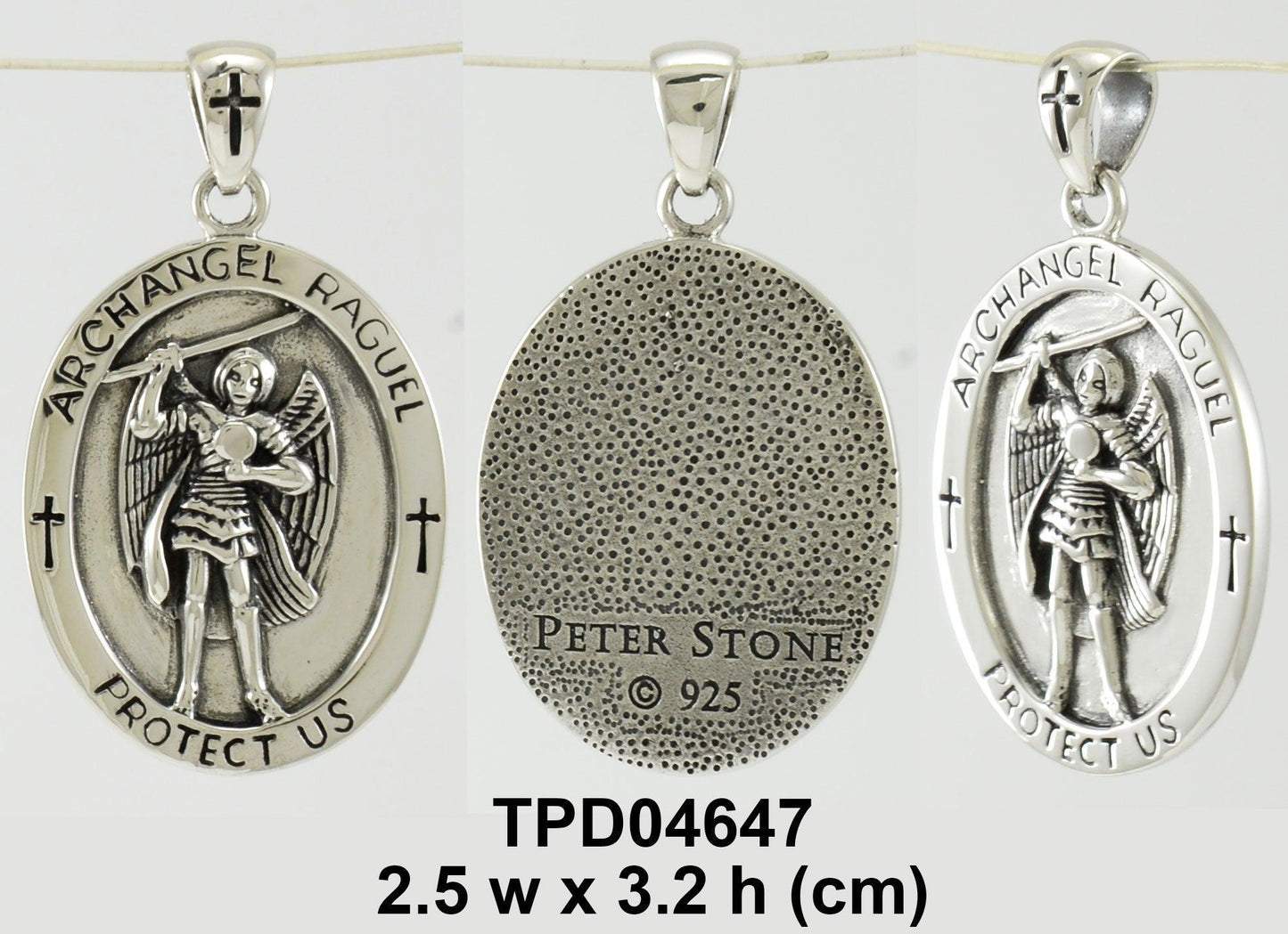 Archangel Raguel Medallion Pendant TPD4647 - peterstone.dropshipping