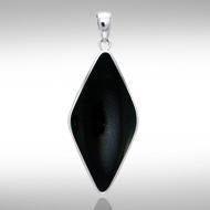 Lozenge Cabochon Silver Pendant TPD1011 Pendant