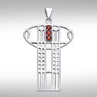 Art Deco Key Silver Pendant TPD1033 Pendant