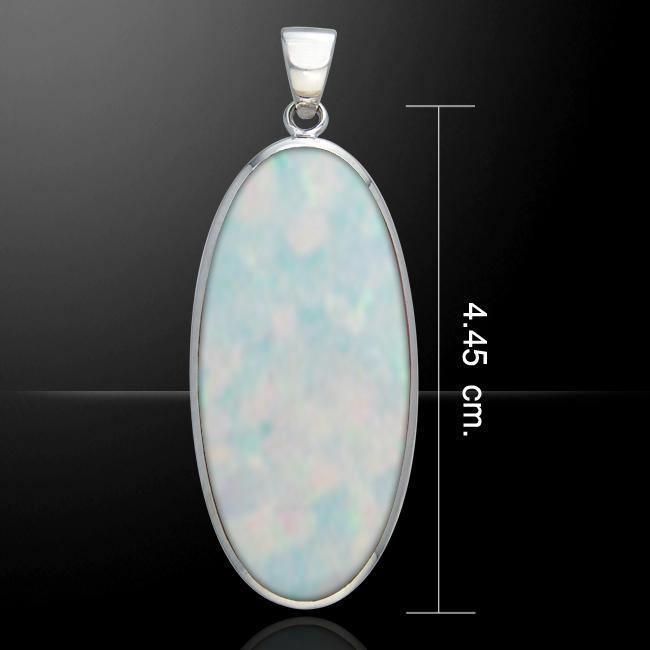 Oval Cabochon Silver Pendant TPD110 Pendant