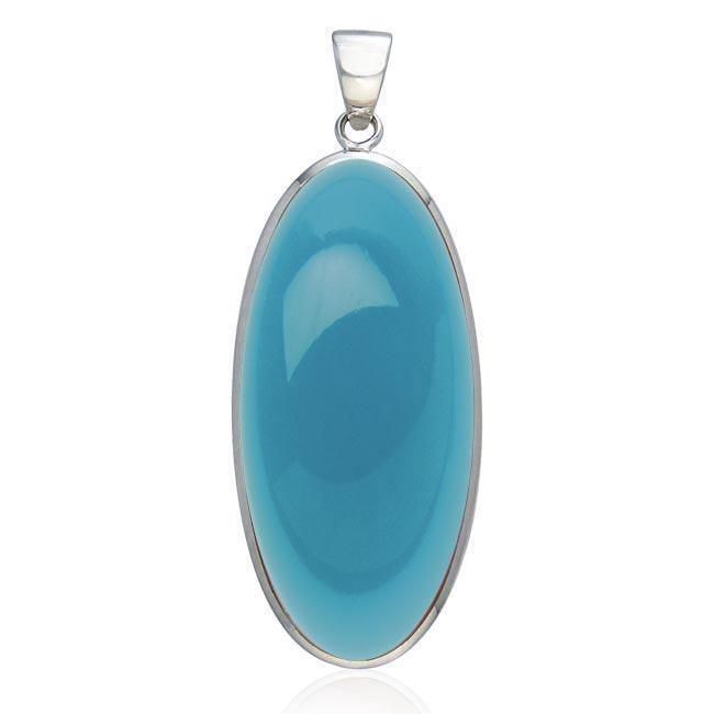 Oval Cabochon Silver Pendant TPD110 Pendant