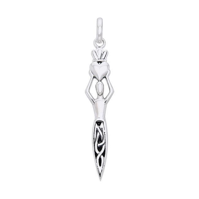 Danu Goddess Sterling Silver Pendant TPD1196 Pendant