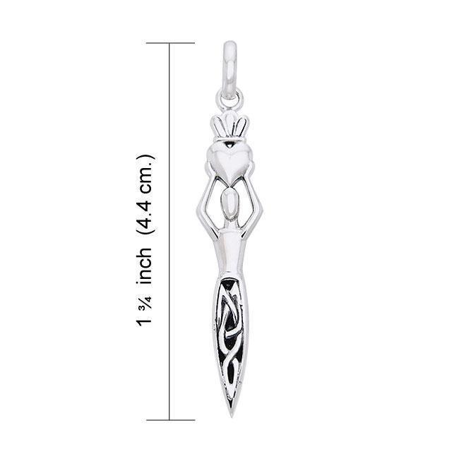 Danu Goddess Sterling Silver Pendant TPD1196 Pendant