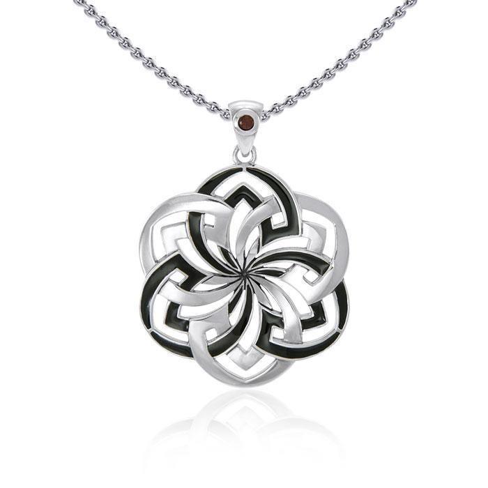 Flower of Life Pendant with Gemstone TPD1327 Pendant