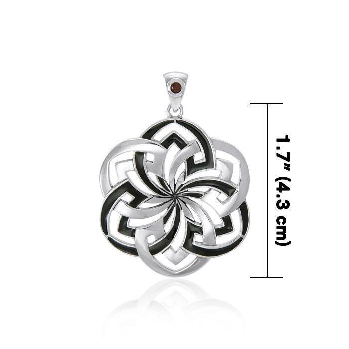 Flower of Life Pendant with Gemstone TPD1327 Pendant