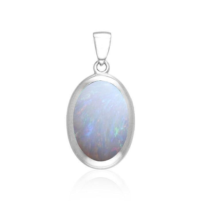 Oval Cabochon Silver Pendant TPD138 Pendant