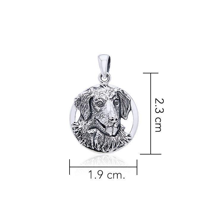 Jody Bergsma Golden Retriever ~ Sterling Silver Jewelry Pendant TPD2665 - peterstone.dropshipping