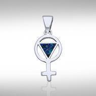 Female Symbol Rainbow Silver Pendant TPD268 Pendant