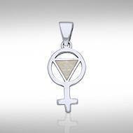 Female Symbol Rainbow Silver Pendant TPD268 Pendant