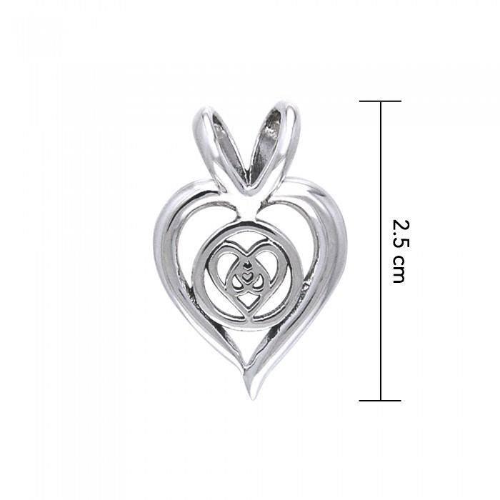 Celtic Knotwork Silver Heart Pendant TPD301 - peterstone.dropshipping